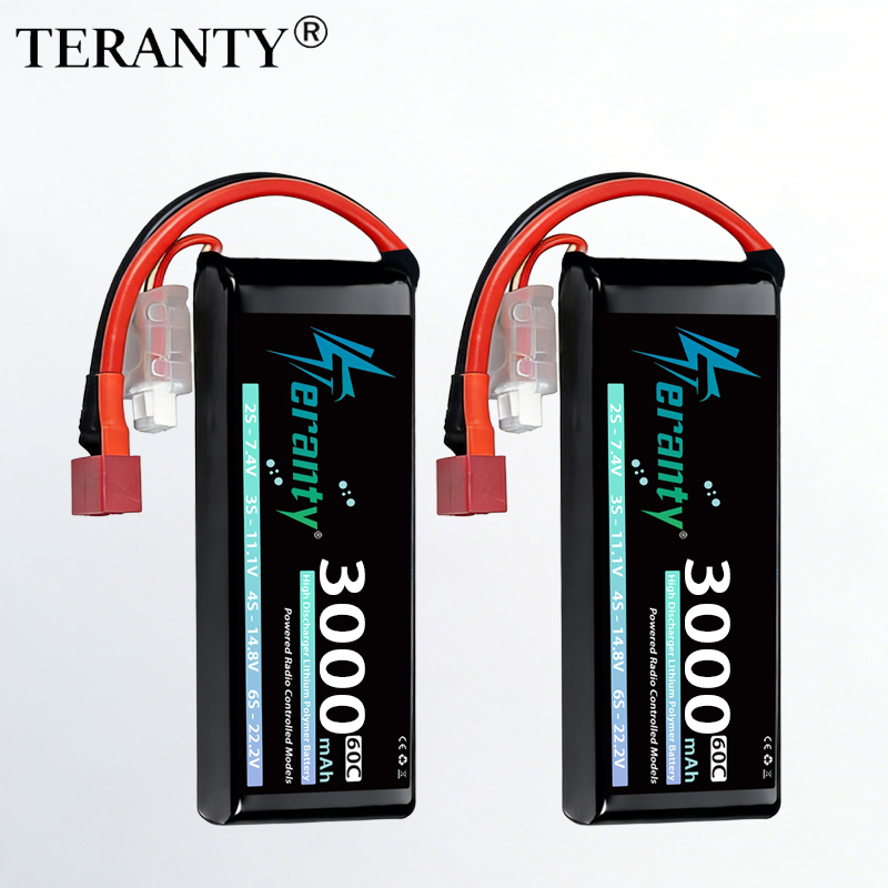Rc Hobby Vehicles - TERANTY 2S 3000mAhリポバッテリー 7.4V 60C 7.6V