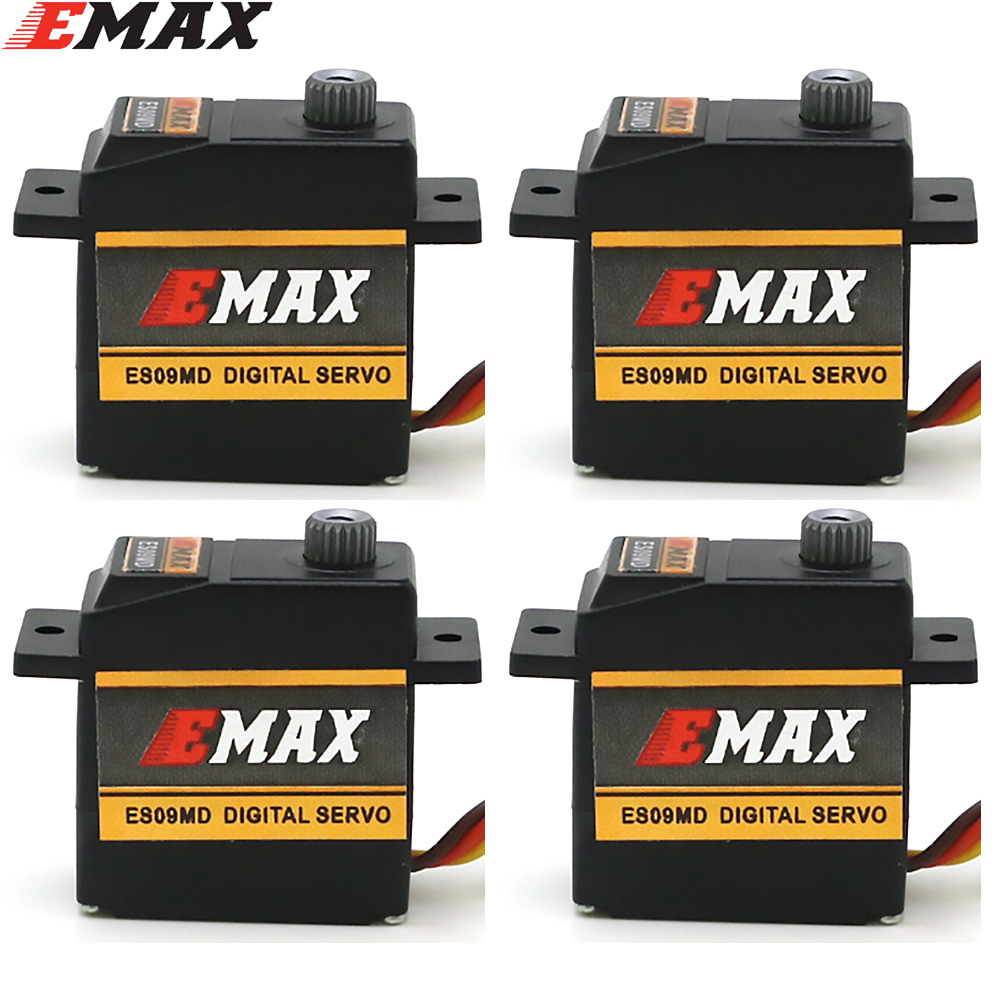 Servo Metal Gear - ES09MD EMAX メタルギアデジタルサーボデュアルベアリングスワッシュプレートサーボフィット TREX 450 RC