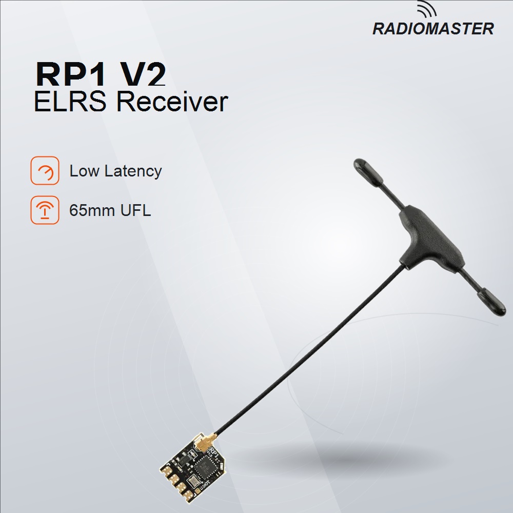 Rc Plane Hobby Zone - RadioMaster RP1 V2 ExpressLRS 2.4GHzナノRXレシーバー TCXO搭載