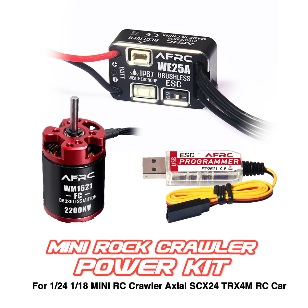 Rc Hobby Car - AFRC ESC 25A ブラシレスパワーキット (セット) ミニ