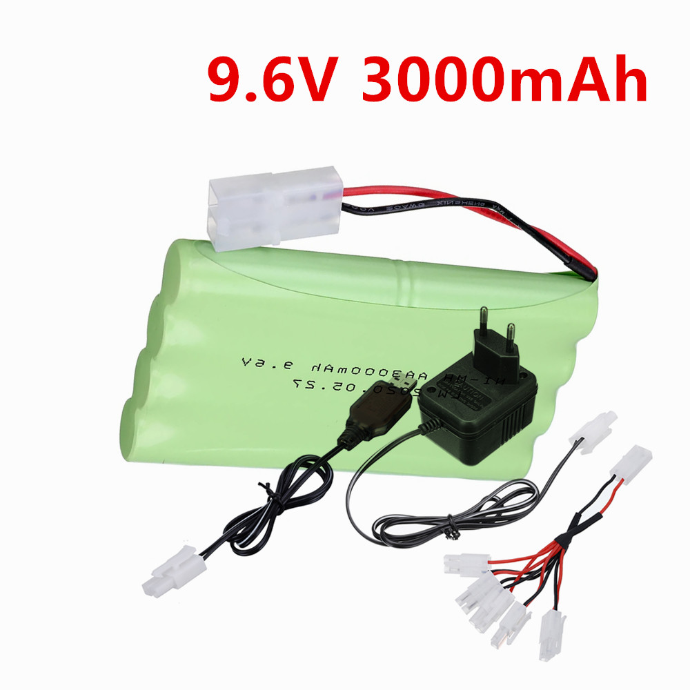 Rc Hobby Light - 9.6V 3000mah NiMHバッテリーまたは9.6V充電器、RCボート、RCカー、戦車玩具、照明、模型車などに。