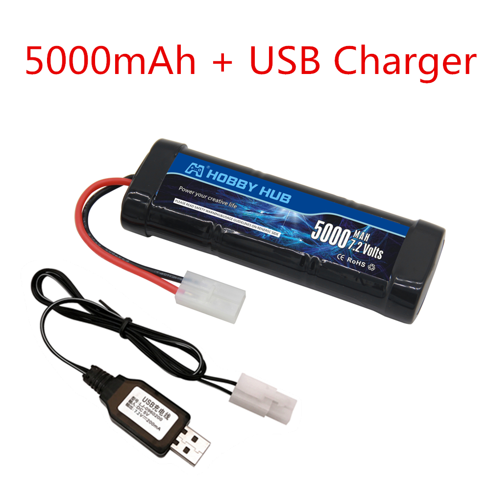 新しい 7.2V バッテリー 5000/6800mAh Ni - Rc Hobby Boat のレビューと価格