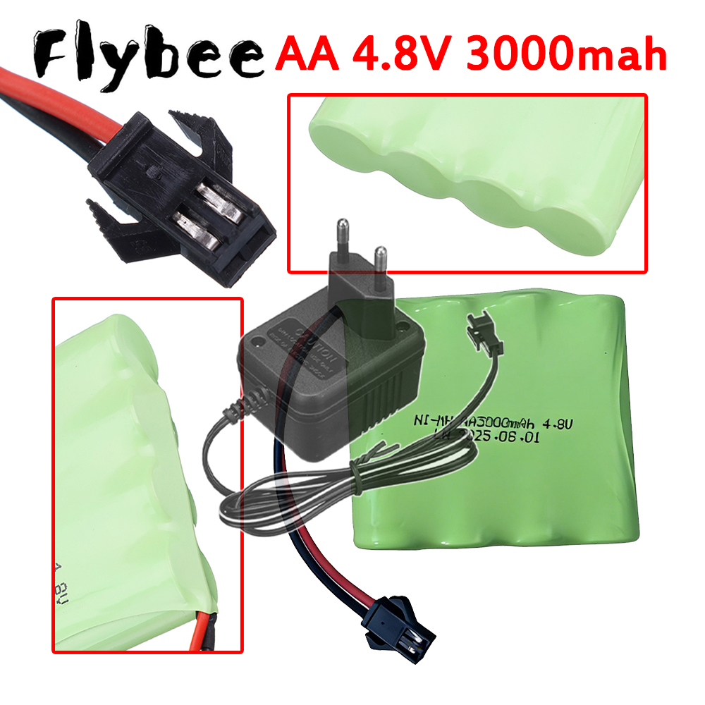 充電式 NiMH 4.8V 3000mAh バッテリーパック - Rc Hobby Boat のレビューと価格