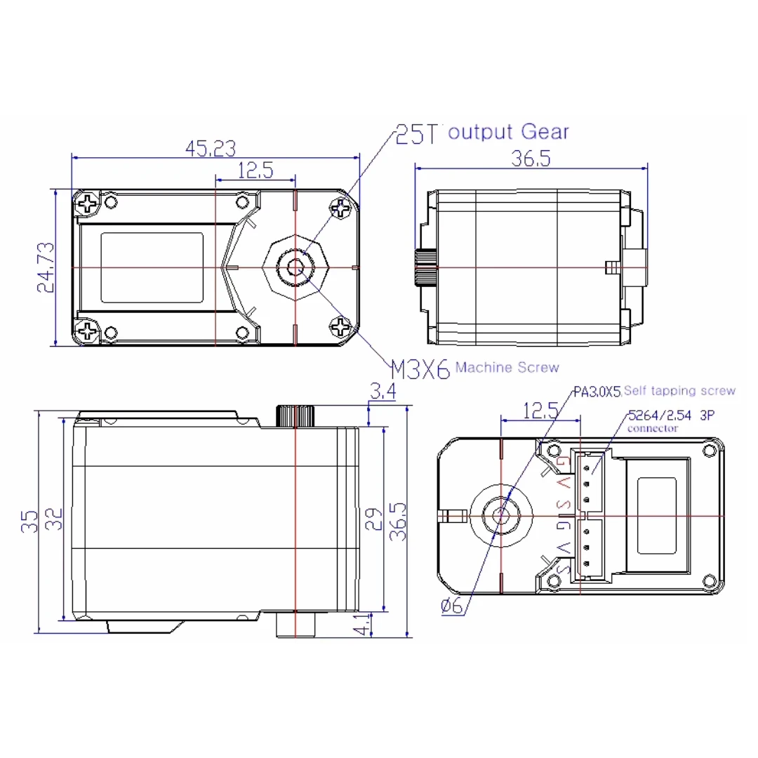 Feetech STS3215 19KG デュアル軸 TTL - Servo Metal Gear のレビューと価格