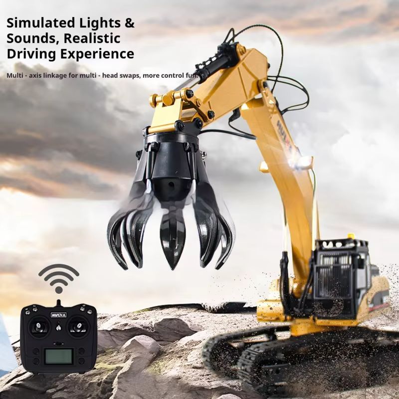 Huina アップグレード 1590 1/14 メタルRC掘 - Rc Hobby Light のレビューと価格